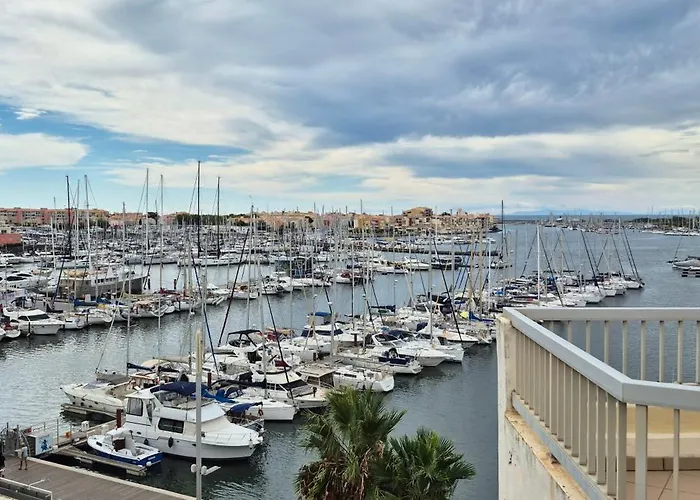 Port Dauphin 92, Mezzanine Climatise, Vue Centre Port Apartment Agde